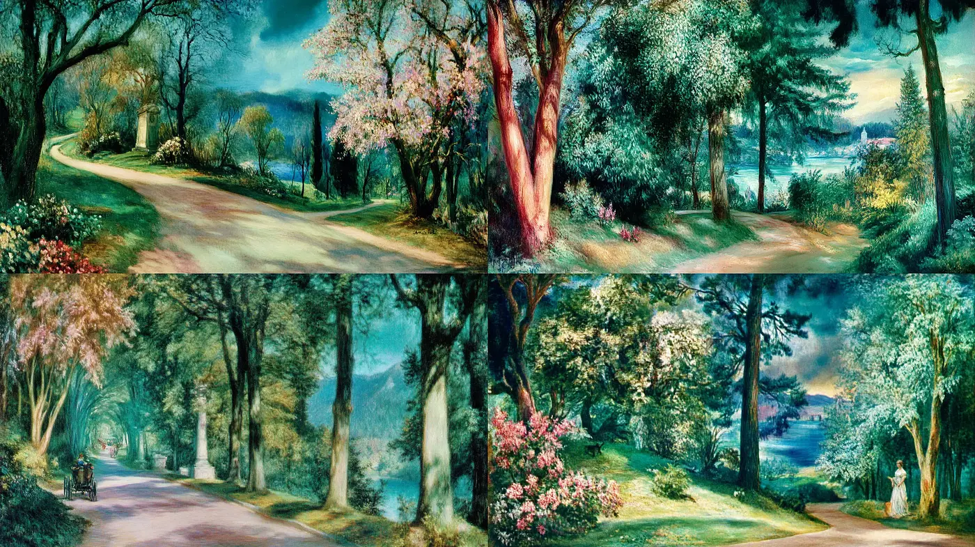 Serene Pastoral Impressions - Midjourney sref style