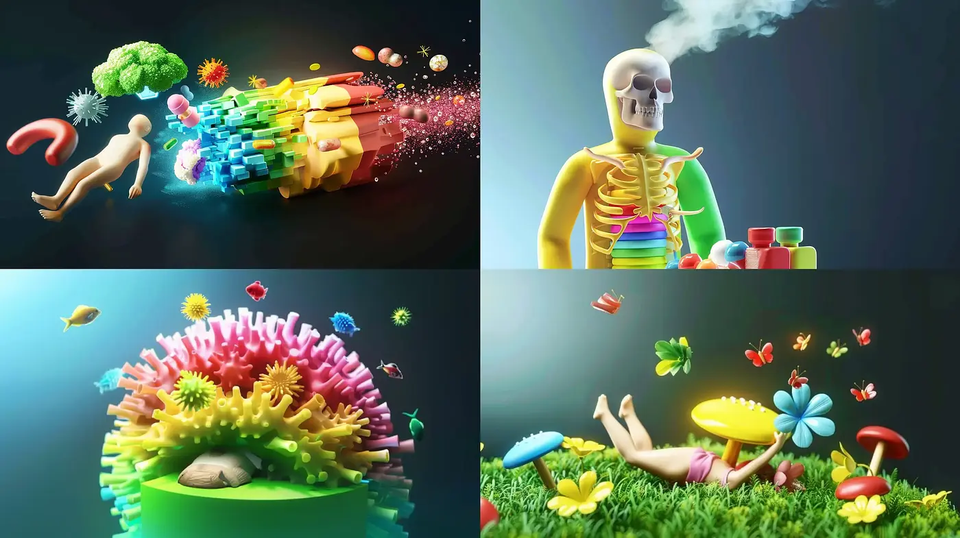 Surreal Dreamscapes with Vibrant Surrealism and Whimsical Elements - Midjourney sref style