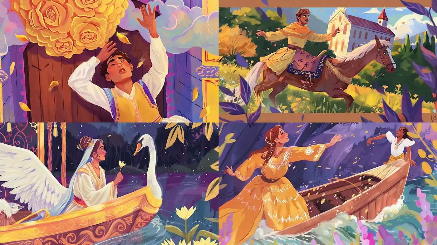 Enchanting Illustrations with a Whimsical and Vibrant Flair - Midjourney sref style