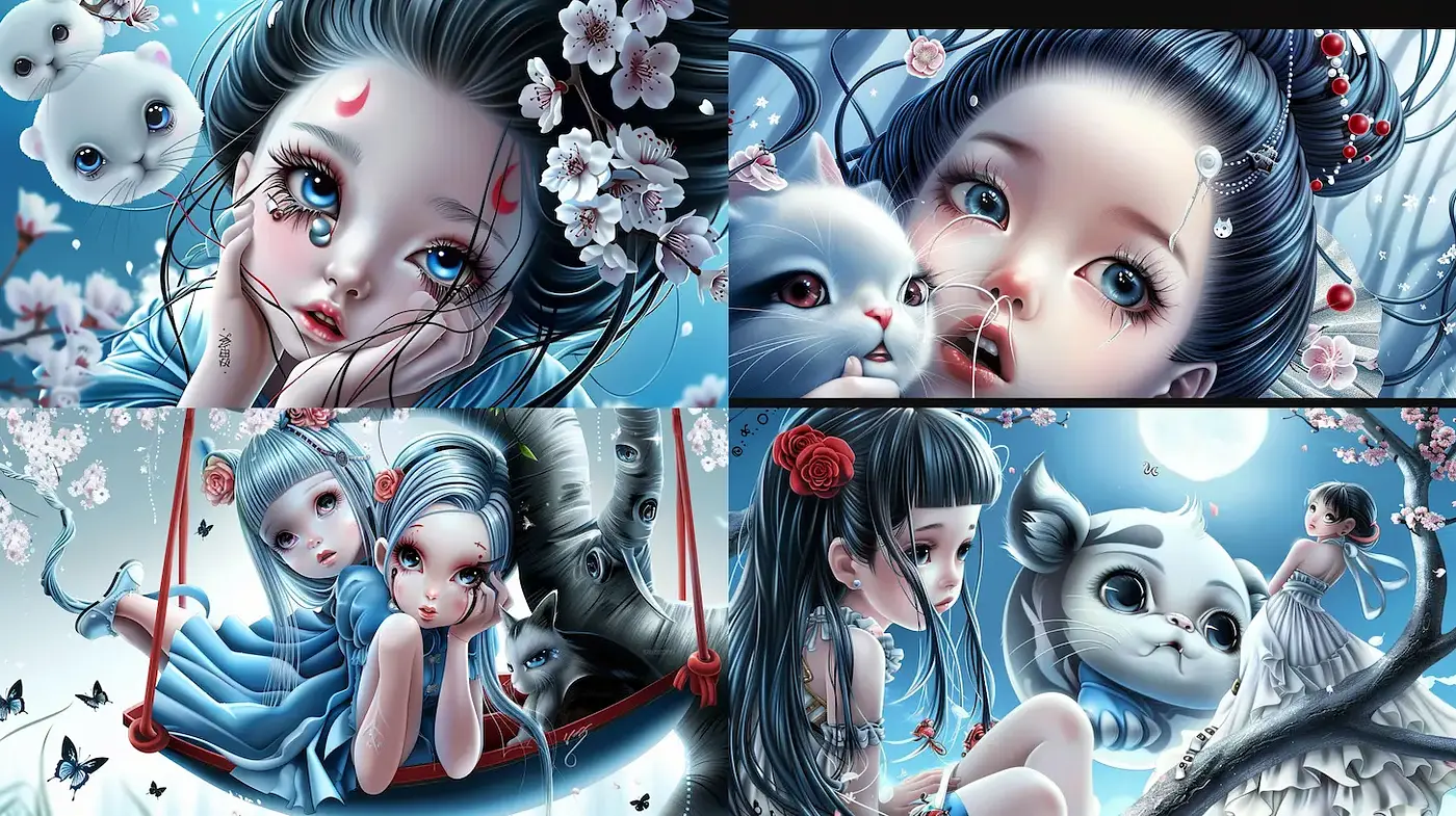 Ethereal and whimsical fantasy art with an emotional touch - Midjourney sref style