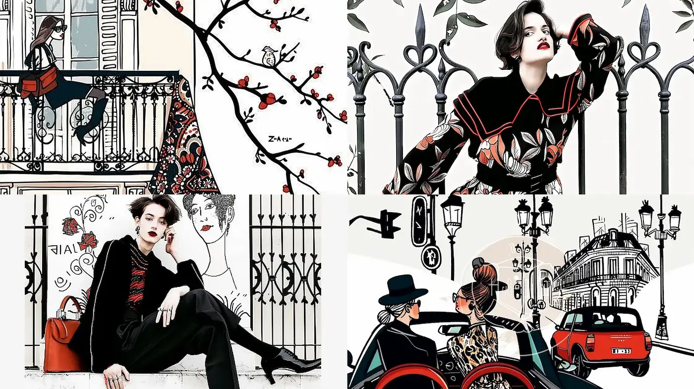 Chic Urban Aesthetic with Elegant Minimalism - Midjourney sref style