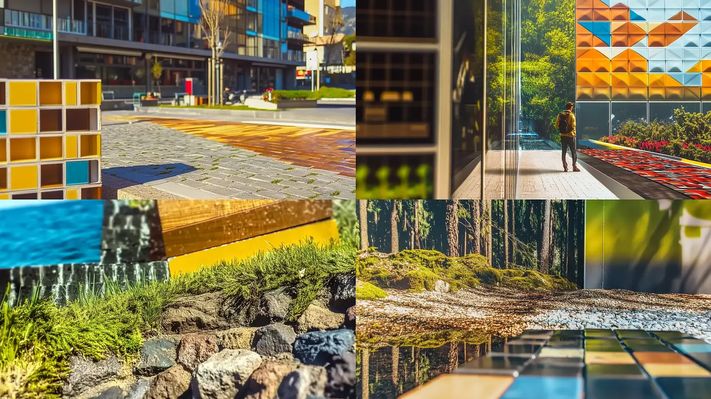 Luminous Visions of Contemporary Environments - Midjourney sref style