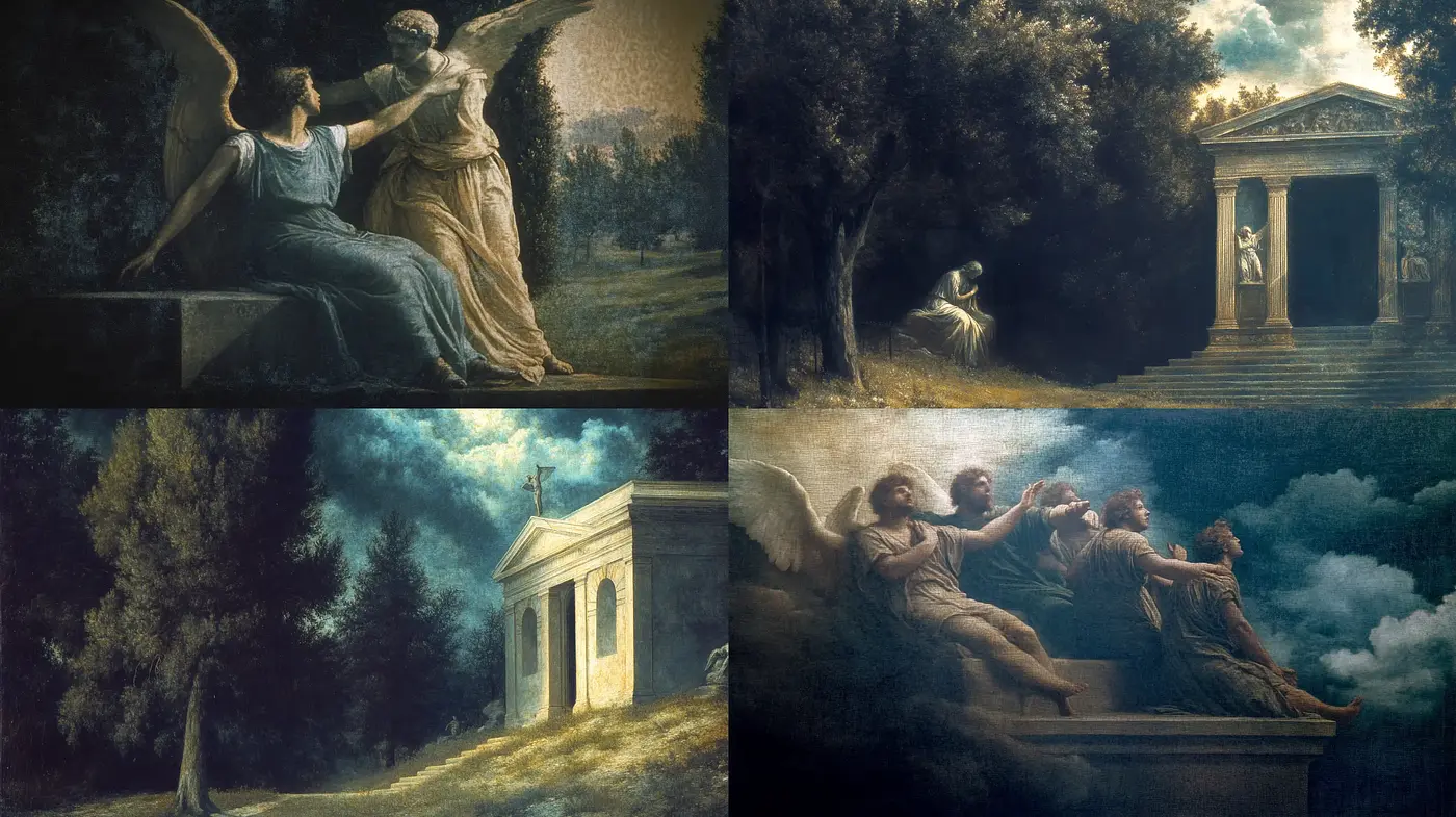 Ethereal Classical Reverie: Ancient Grecian Dreamscapes - Midjourney sref style