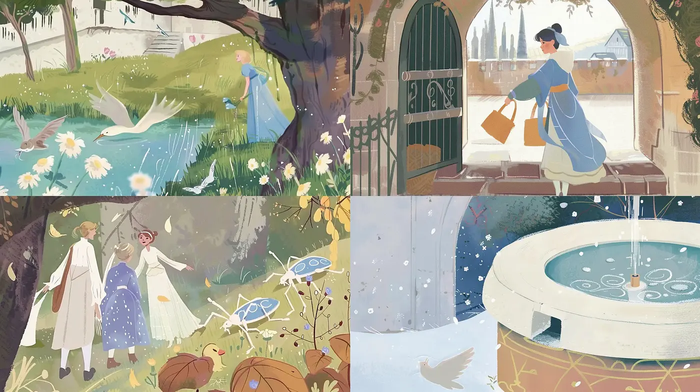 Whimsical Storybook Illustration Collection - Midjourney sref style