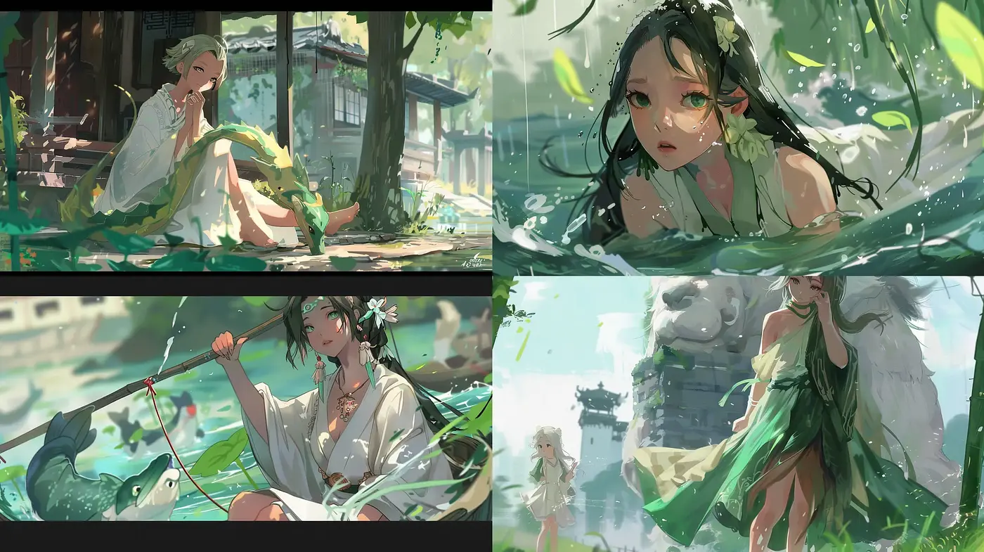 Ethereal Nature-Infused Illustrative Artwork - Midjourney sref style