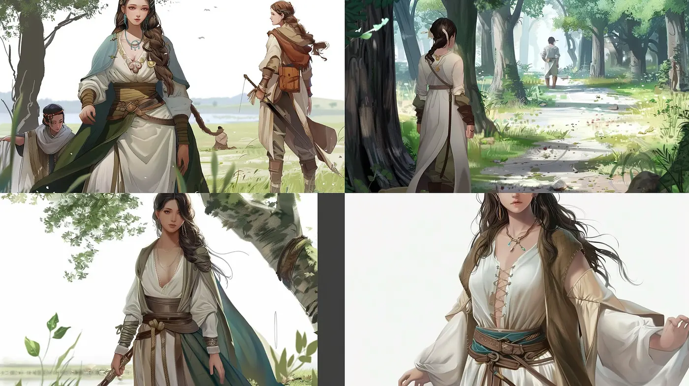 Ethereal Forest Ambiance in Soft Illustrative Style - Midjourney sref style