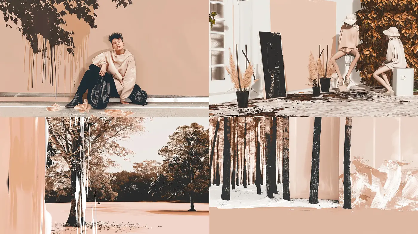 Sepia-toned Dreamscapes with Surreal and Ethereal Qualities - Midjourney sref style