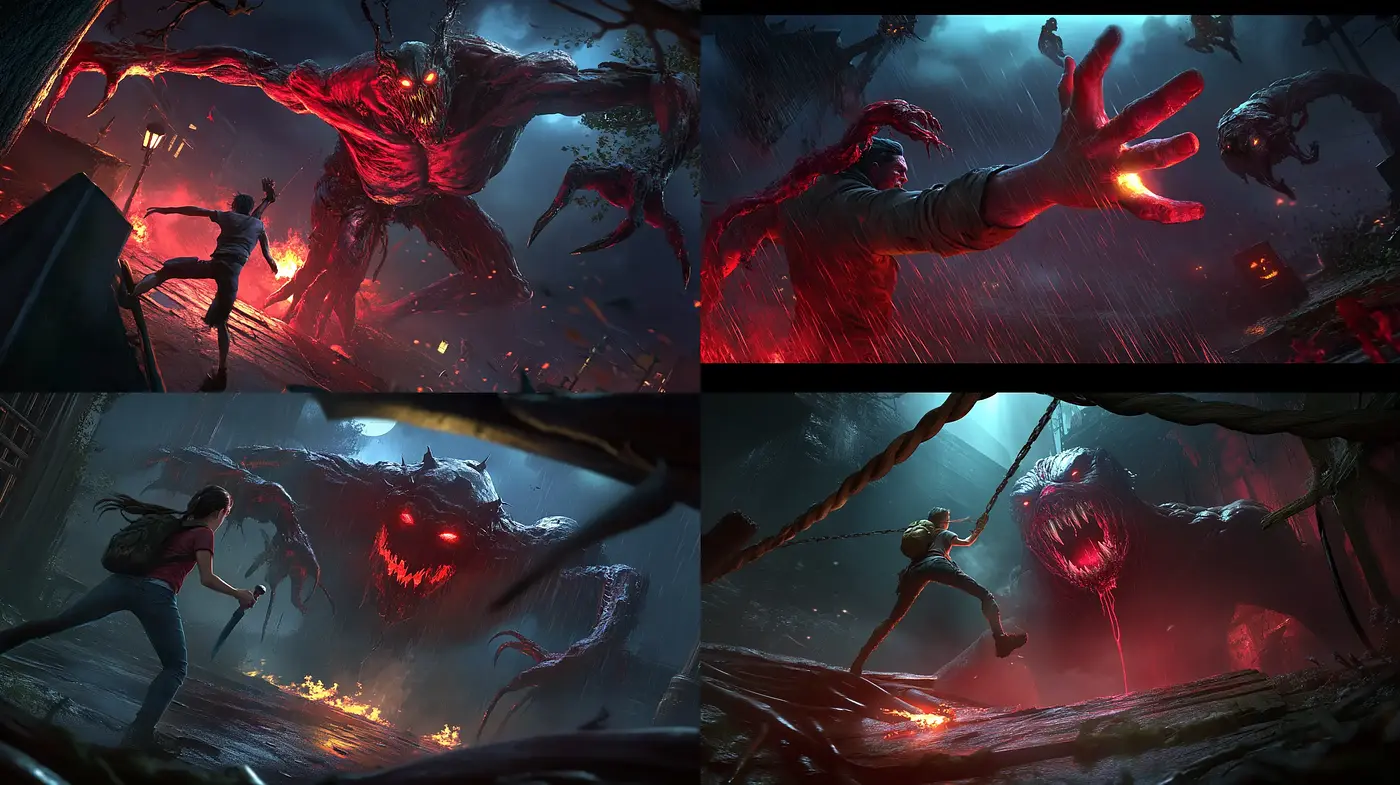 Dynamic Apocalyptic Tableaus with a Cinematic Glow - Midjourney sref style