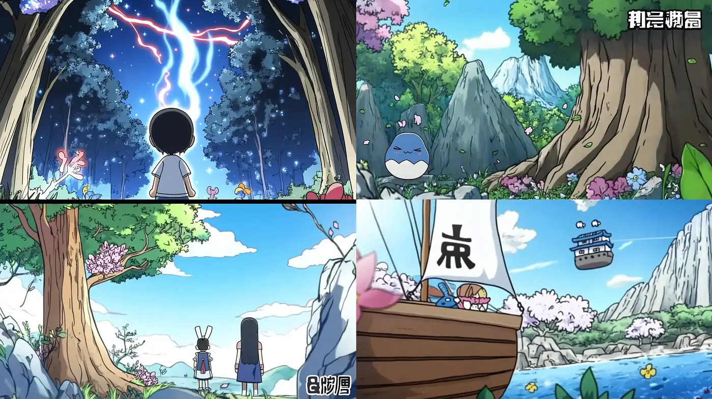 Tranquil Nature in Anime-Inspired Digital Scenery - Midjourney sref style