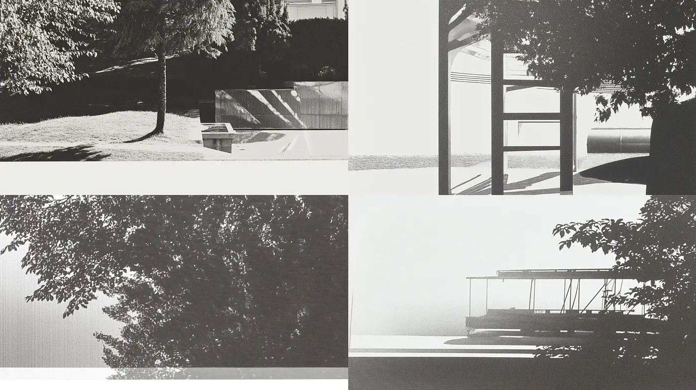 Monochrome Serenity: A Study in Grayscale Shadows and Light - Midjourney sref style
