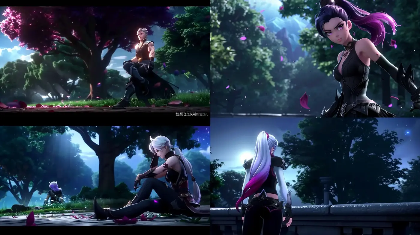 Digital Fantasia: Lush Chromatic Visions in Stylized Animation - Midjourney sref style