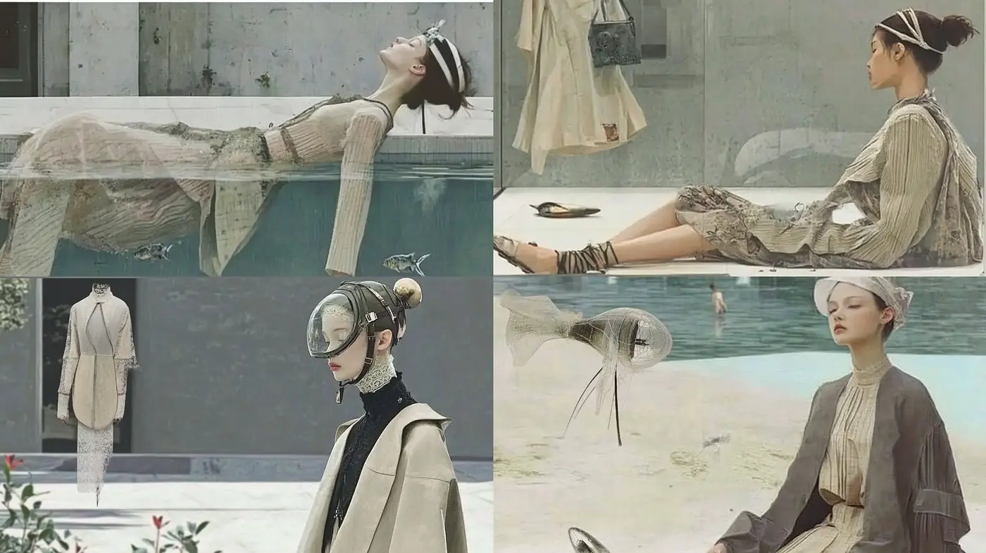 Ethereal Elegance in Desaturated Hues with a Surreal Flair - Midjourney sref style