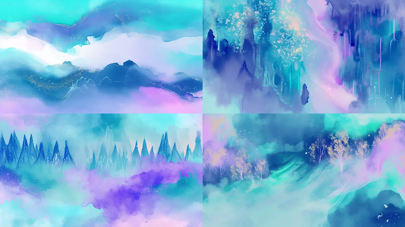 Ethereal Dreamscape of Surreal Hues: An Exploration in Whimsical Color Symphonies - Midjourney sref style