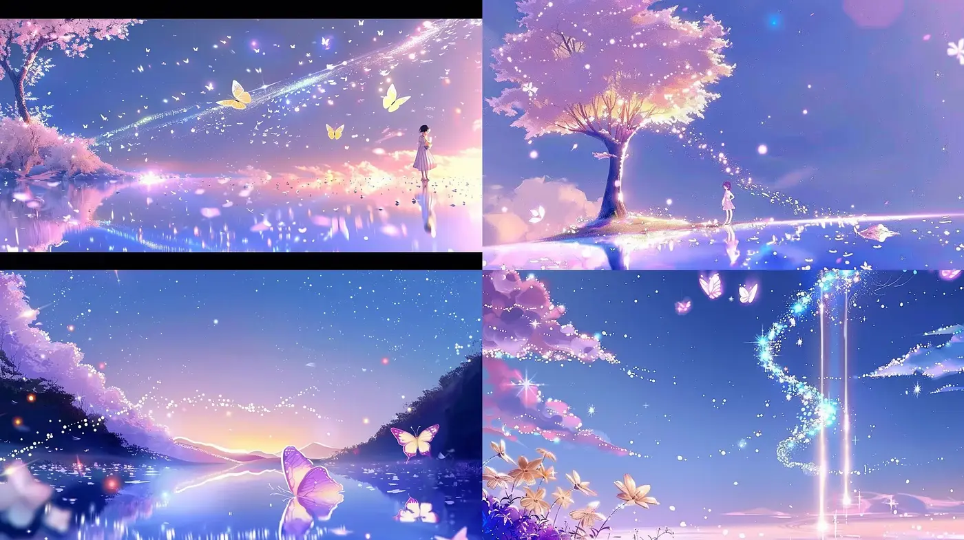 Ethereal Twilight Dreamscape with Luminescent Tones - Midjourney sref style