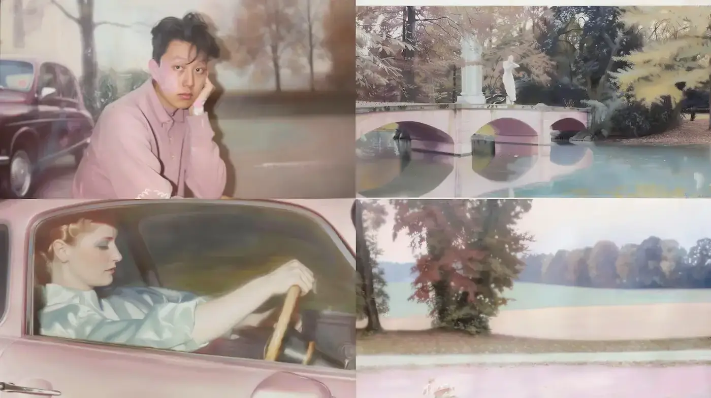 Ethereal Pastel Dreamscape with Vintage Undertones - Midjourney sref style