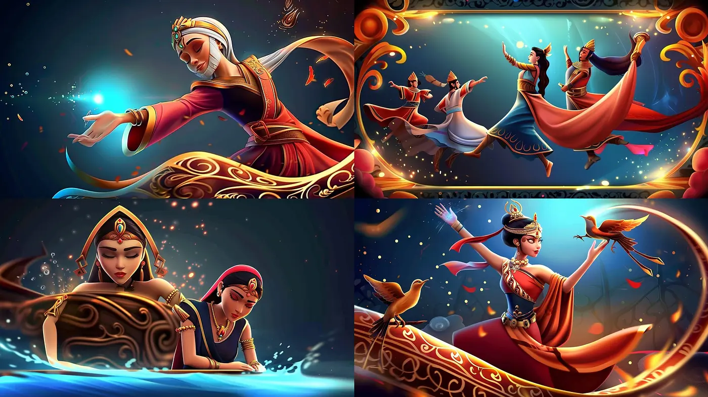 Ethereal Aurora: A Mesmerizing Dance of Vivid Hues and Timeless Elegance - Midjourney sref style