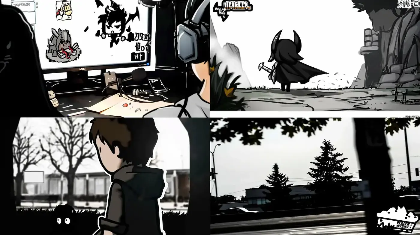 Dynamic and Expressive Digital Art with Simplified Forms - Midjourney sref style