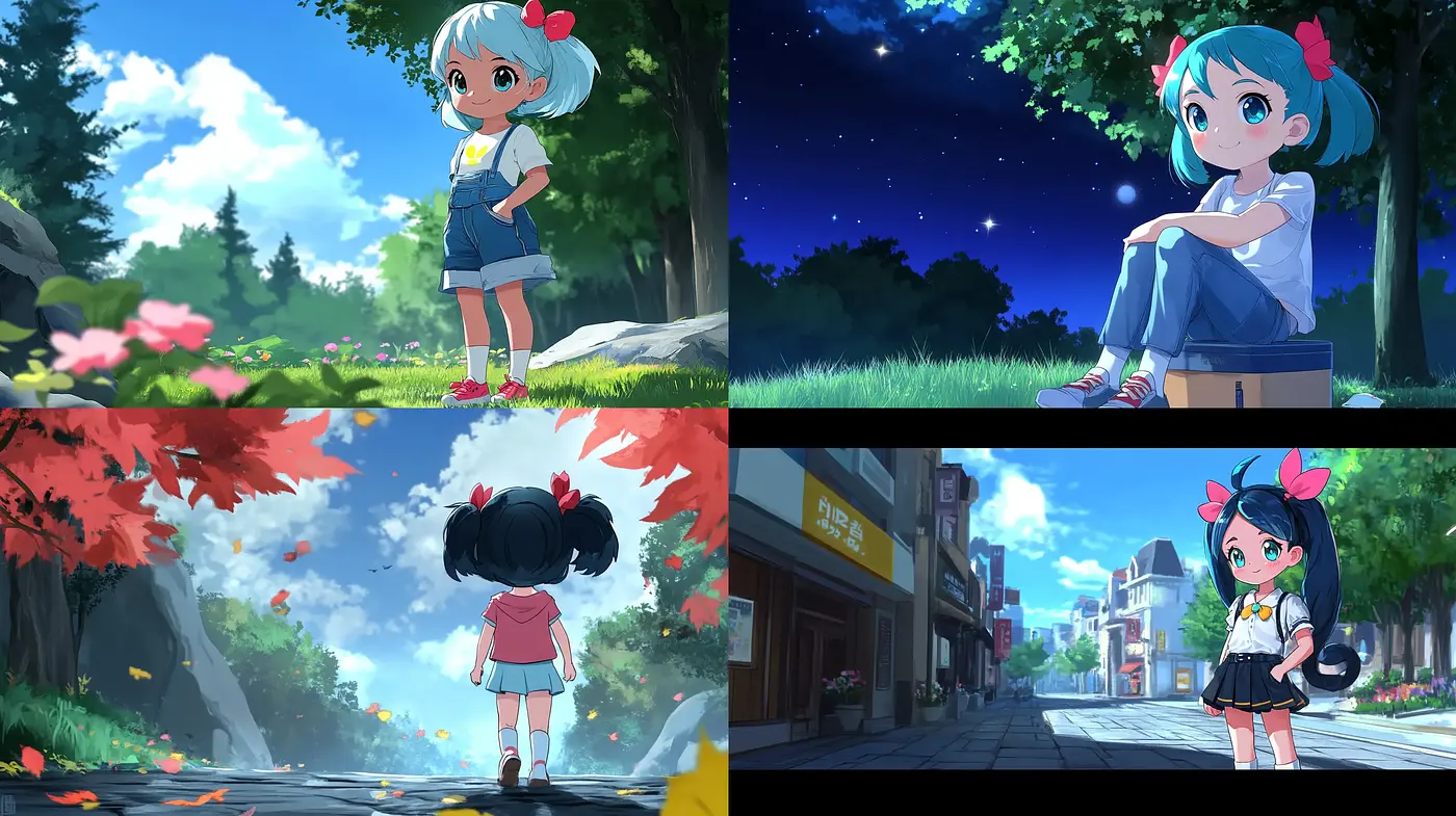 Whimsical Anime-Inspired Digital Paintings - Midjourney sref style
