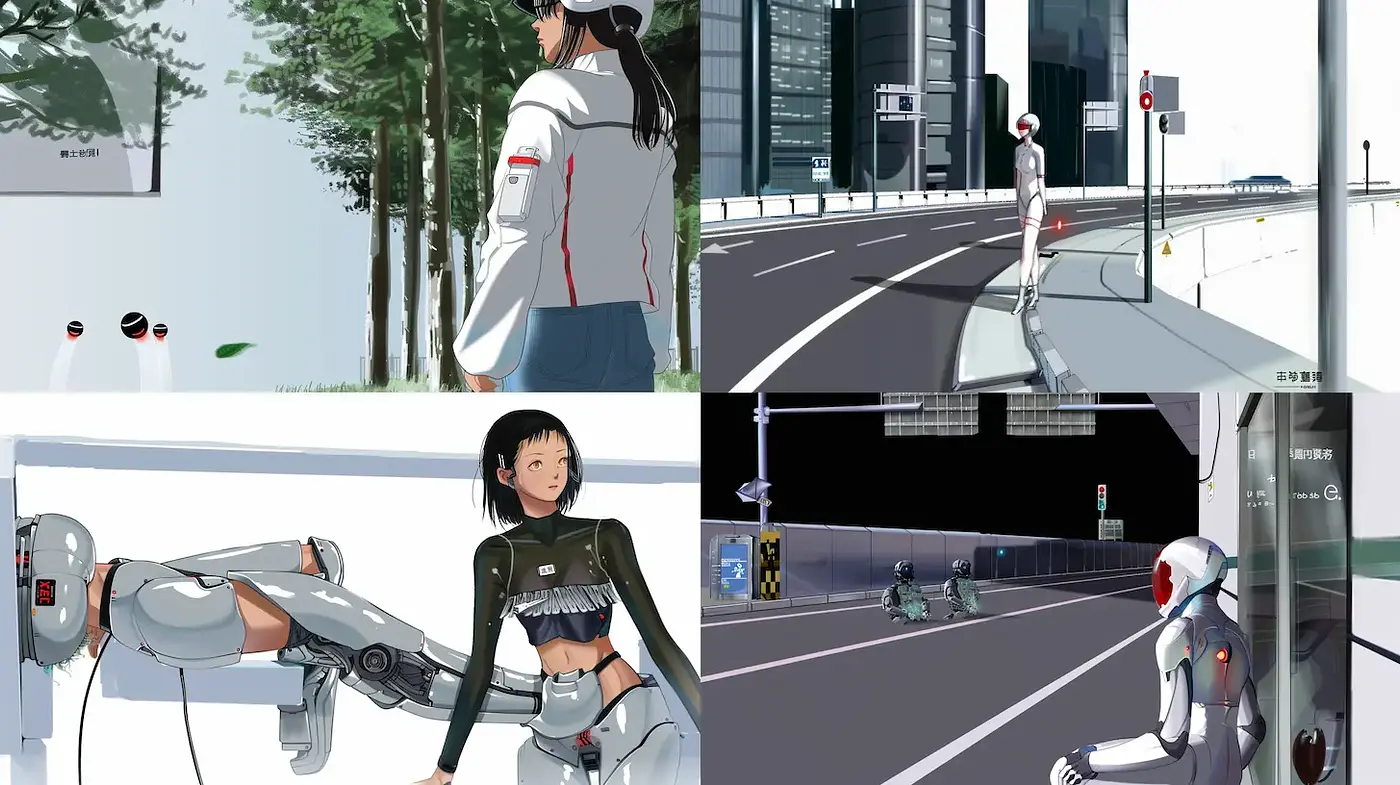 Futuristic Aesthetic with a Blend of Urban and Organic Elements - Midjourney sref style