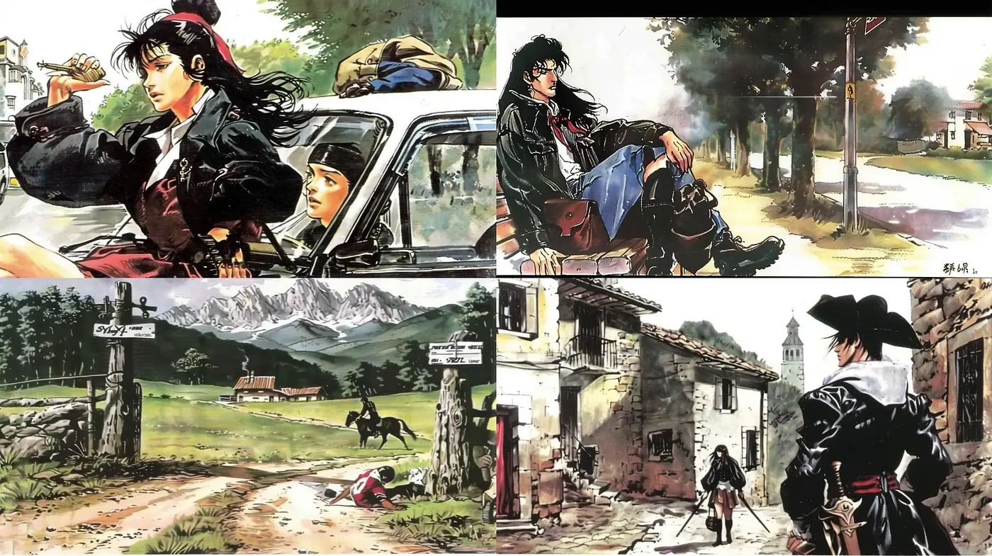 Evocative Brushstroke Narrative with Anime-inspired Overtones - Midjourney sref style