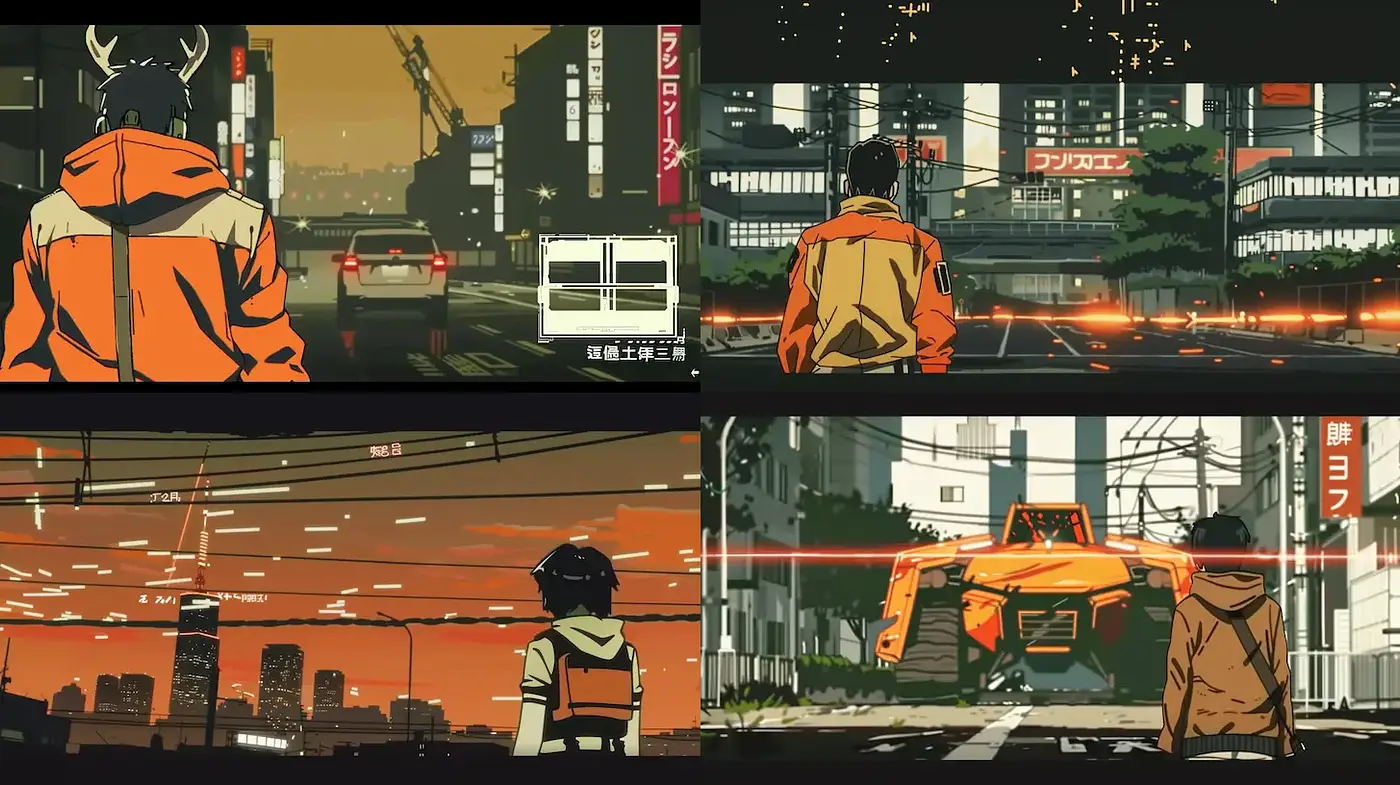 Futuristic Urban Landscapes with a Vibrant Aesthetic - Midjourney sref style