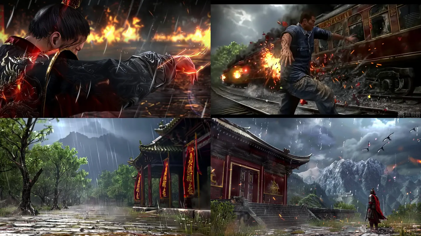Dynamic Brushwork and Rich Hues in Evocative Stylized Artistry - Midjourney sref style