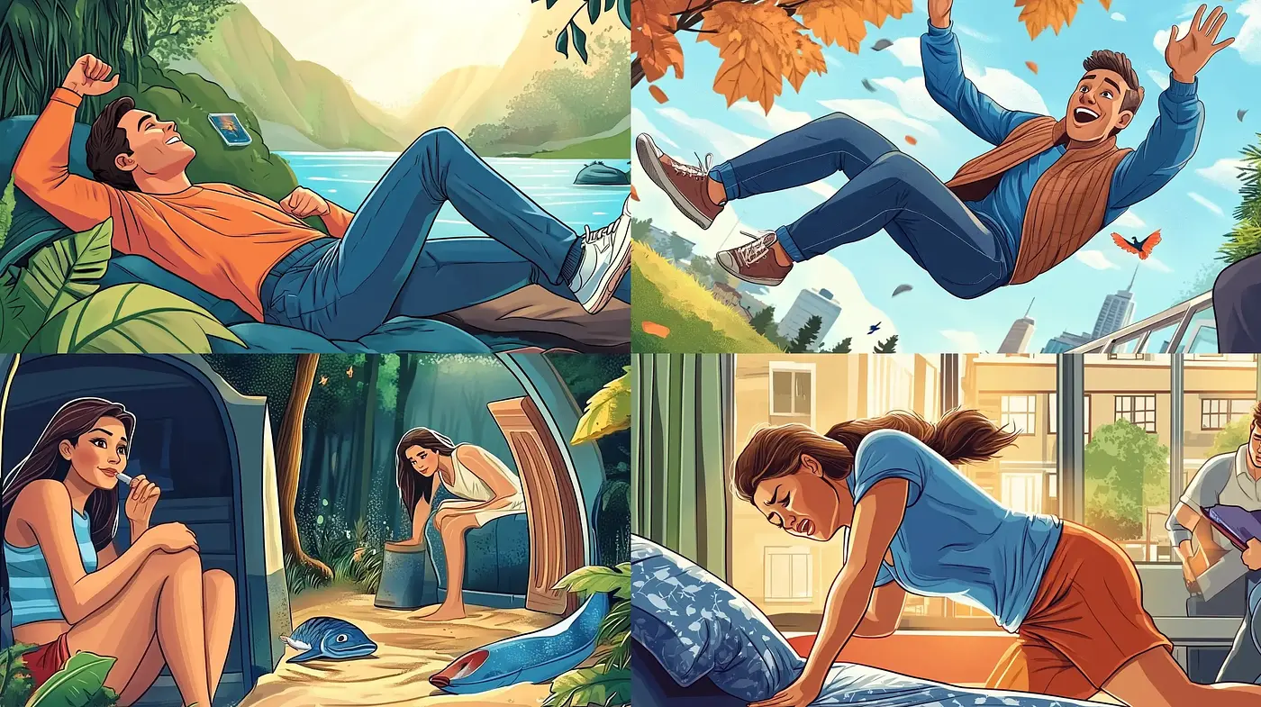 Vibrant Storybook Illustration Style with Dynamic Poses and Expressive Characters - Midjourney sref style