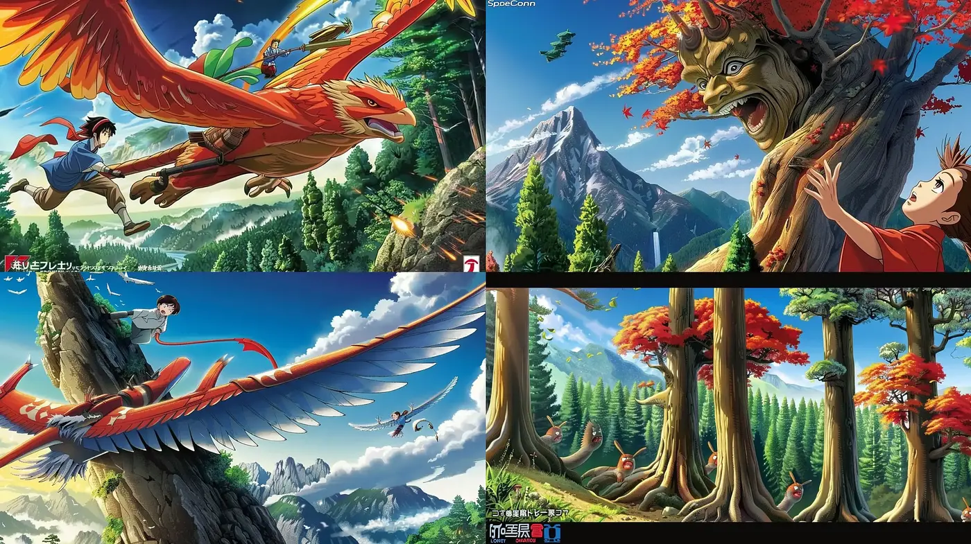 Epic Fantasy Adventure in Lush Vivid Animations - Midjourney sref style