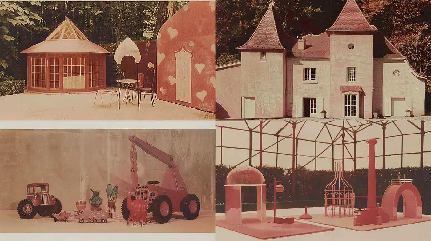 Warm Sepia Tones and Soft Atmospheric Textures in a Vintage Pastoral Setting - Midjourney sref style