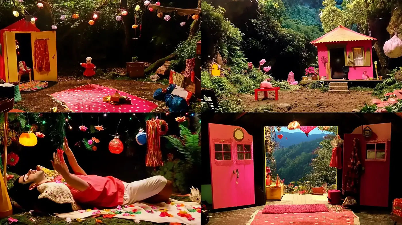 Enchanting Storybook Tableaus with a Whimsical Color Harmony - Midjourney sref style