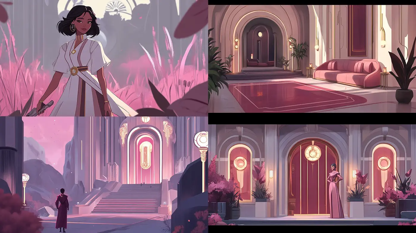 Ethereal Twilight Hues with a Modern Fairytale Essence - Midjourney sref style