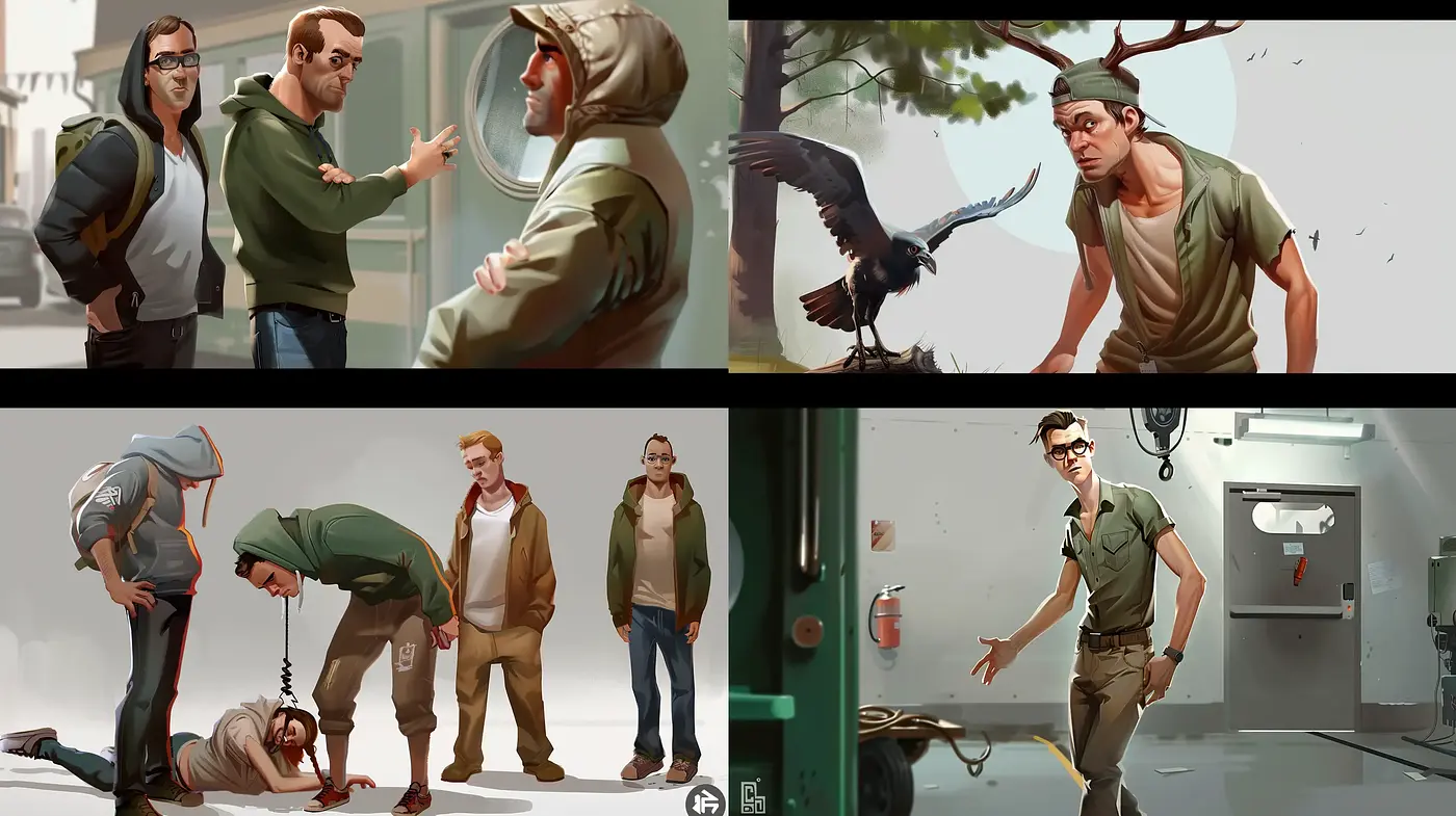 Contemporary Cinematic Illustrations with Realistic Detailing - Midjourney sref style