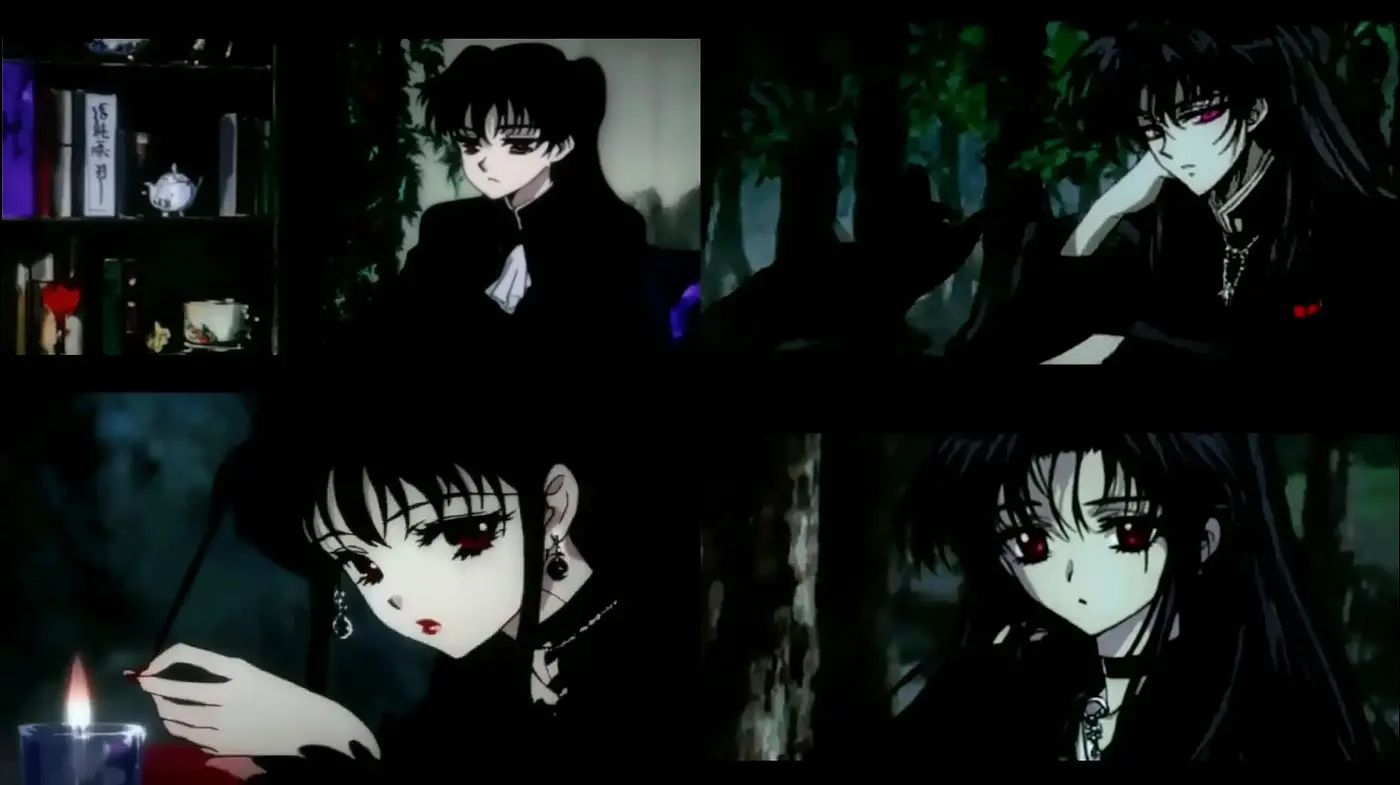 Nocturnal Elegance with Gothic Anime Overtones - Midjourney sref style