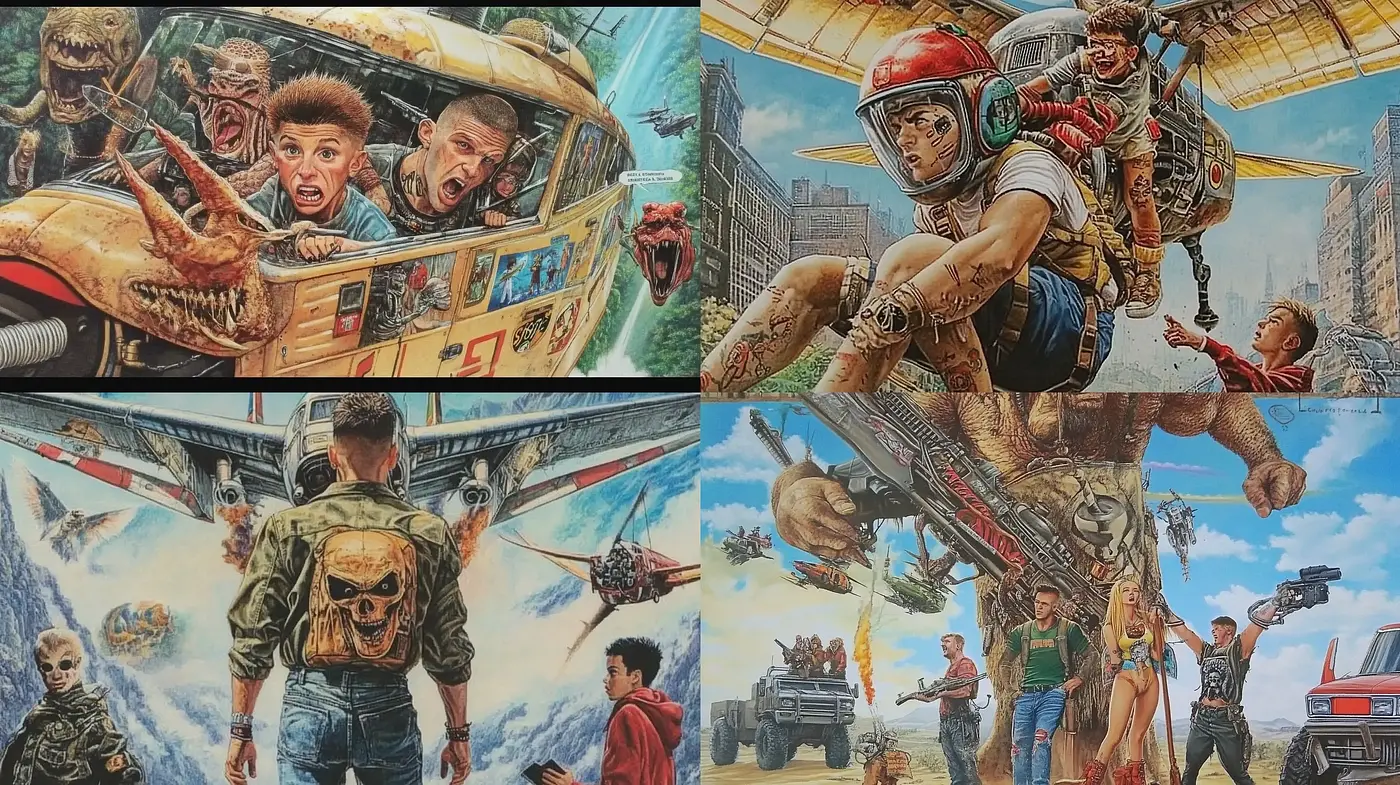 Epic Adventure Through Dynamic Realism - Midjourney sref style