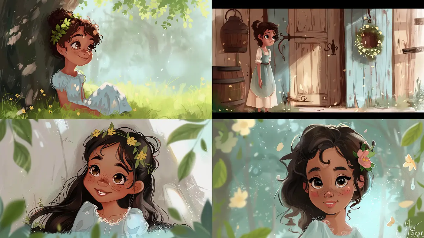 Whimsical Garden Dreamscapes With a Tender, Sunlit Softness - Midjourney sref style
