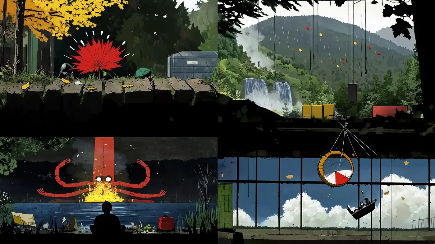 Stylized Nature's Serenity with a Cinematic Flair - Midjourney sref style