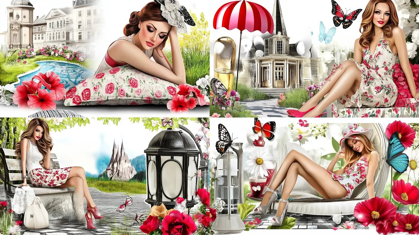 Ethereal Elegance in Bloom: A Fusion of Photorealism and Digital Artistry - Midjourney sref style