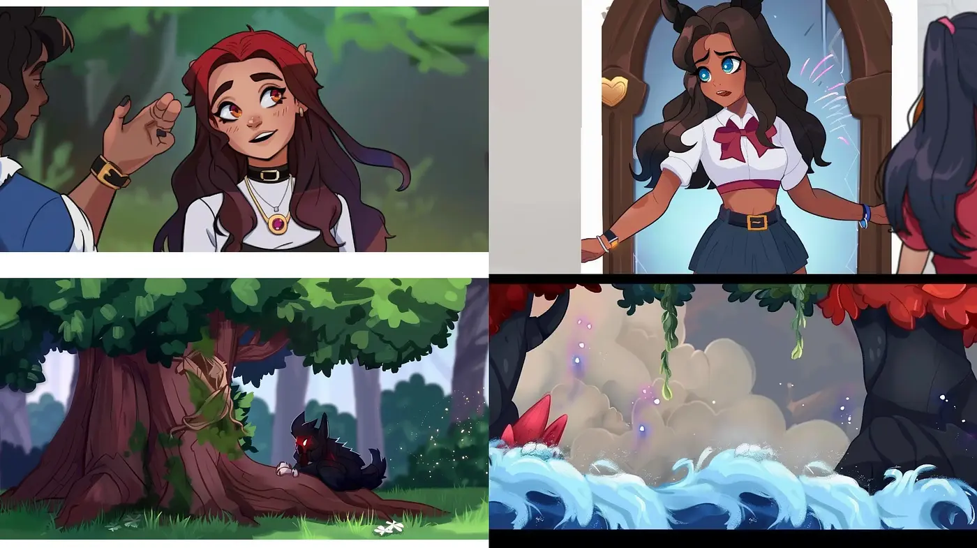Vibrant Anime-Inspired Digital Illustration Collection - Midjourney sref style