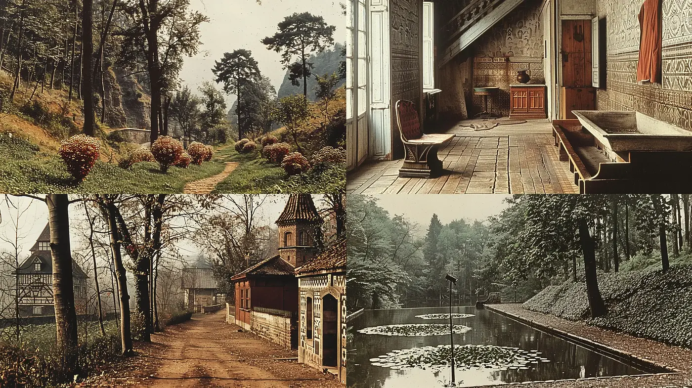 Whispering Autumnal Hues: A Pictorial Symphony of Rustic Elegance - Midjourney sref style