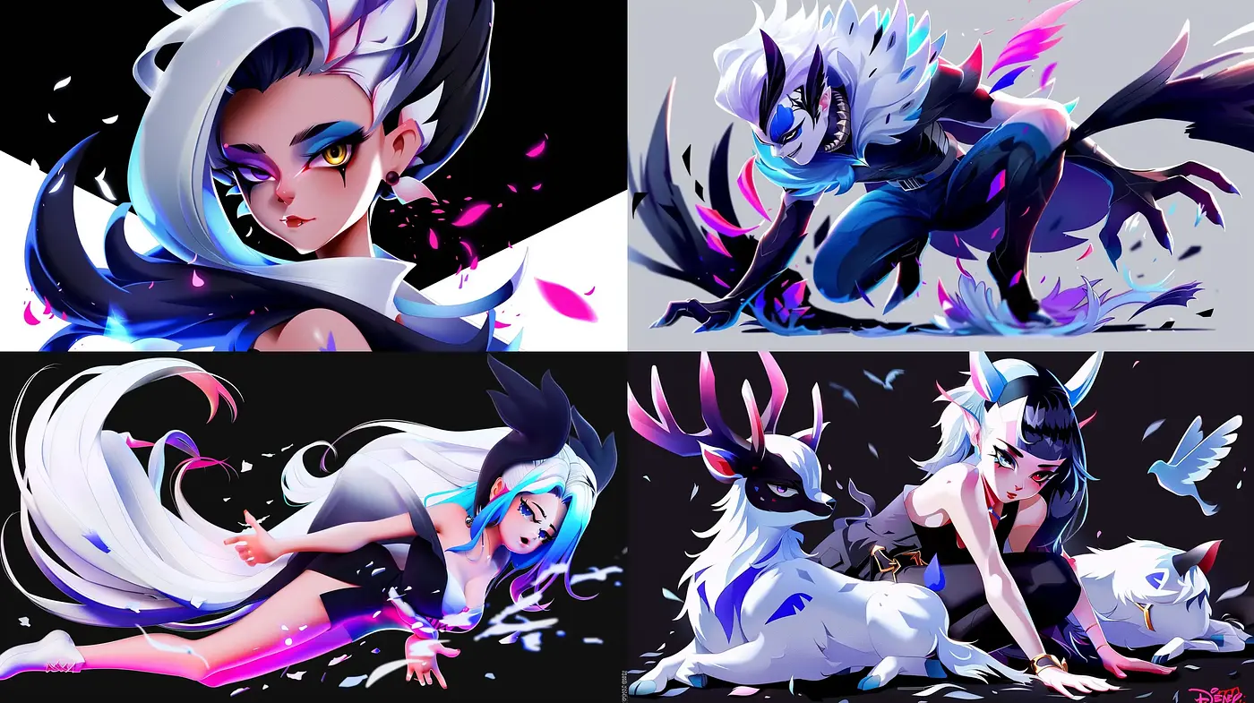 Ethereal Anime-Inspired Dynamic Contrast - Midjourney sref style