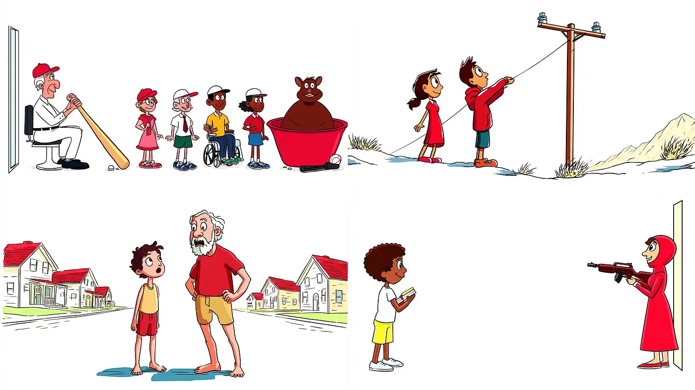 Playful and Whimsical Cartoon Style Infused with Nostalgia and Character - Midjourney sref style