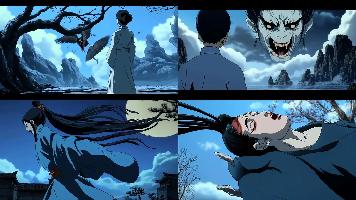 Ethereal Nocturnal Anime Saga - Midjourney sref style
