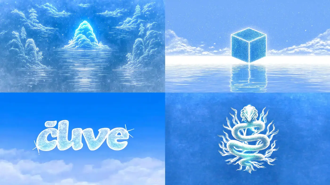 Crisp and Dreamlike Blue Aesthetics with Effervescent Textures - Midjourney sref style