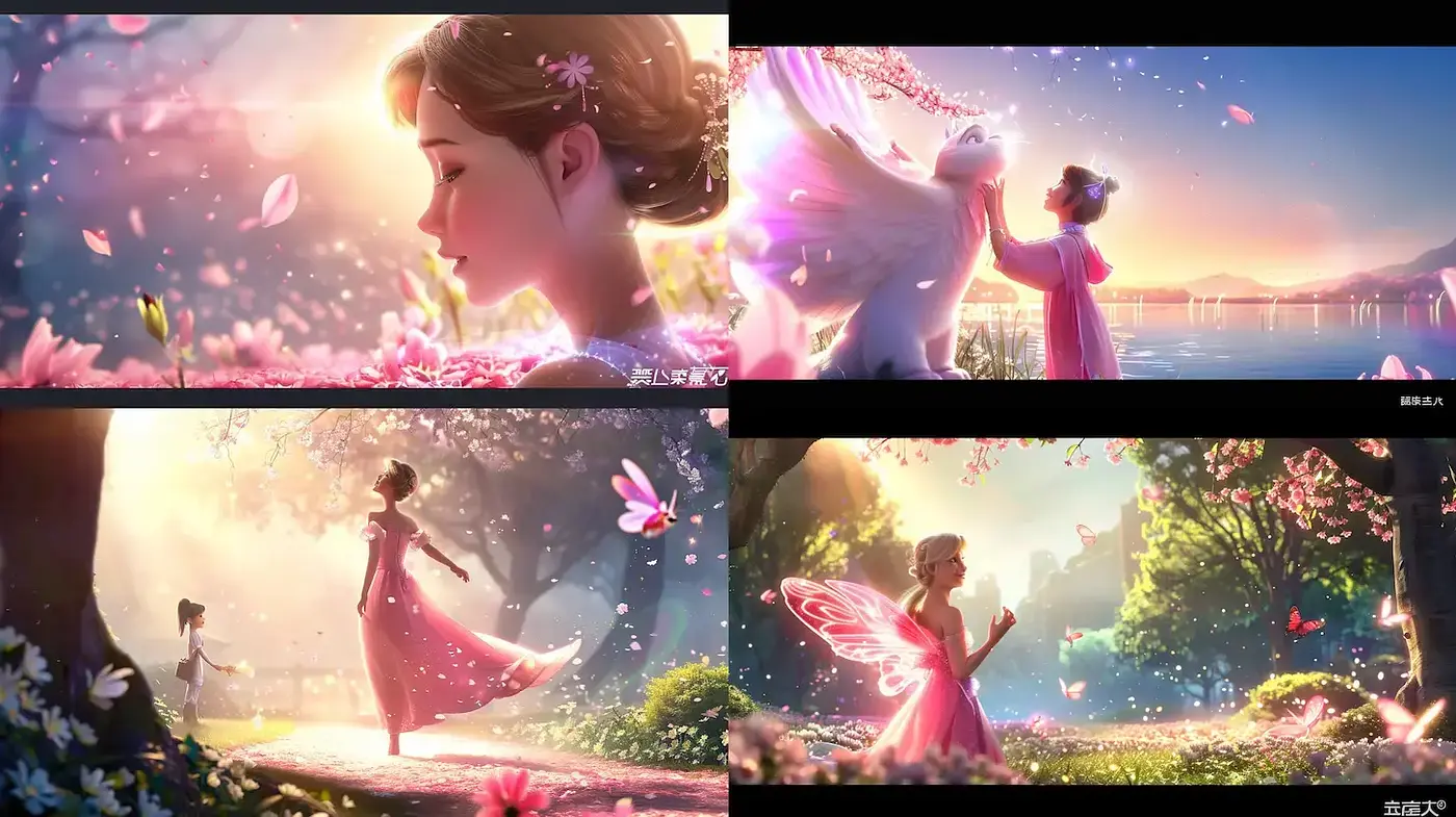 Whimsical and Dreamlike Fantasy with Soft, Ethereal Elements - Midjourney sref style