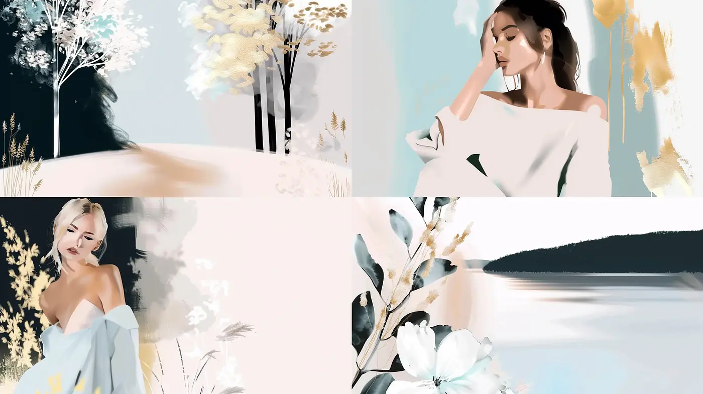 Ethereal Pastel Dreamscape with a Soft Impressionistic Touch - Midjourney sref style