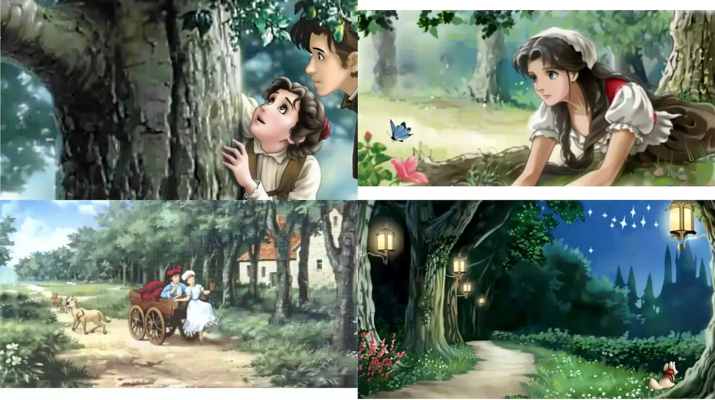 Enchanted Pastoral Scenes with Anime Aesthetics - Midjourney sref style