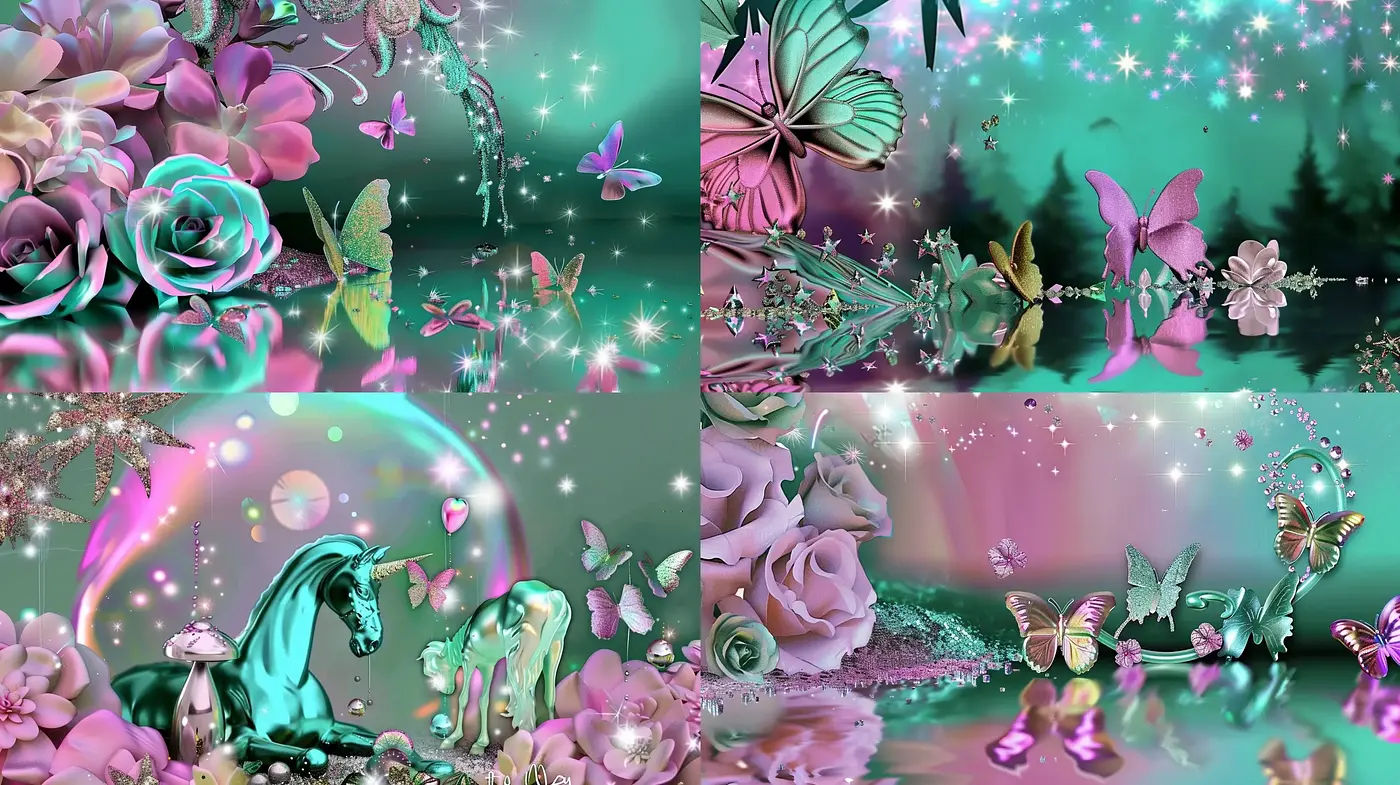 Enchanted Garden Reverie: A Homage to Fantastical Flora and Fauna - Midjourney sref style