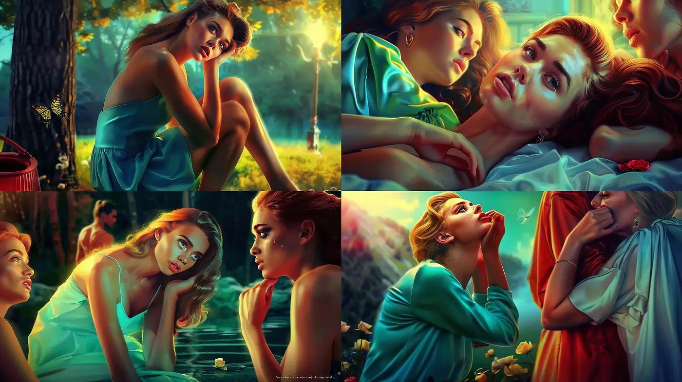 Luminous Golden Hour: A Dreamy Fusion of Classical Painting and Cinematic Drama - Midjourney sref style