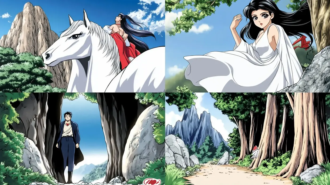 Harmony with Nature: Vividly Detailed and Emotional Anime Artistry - Midjourney sref style