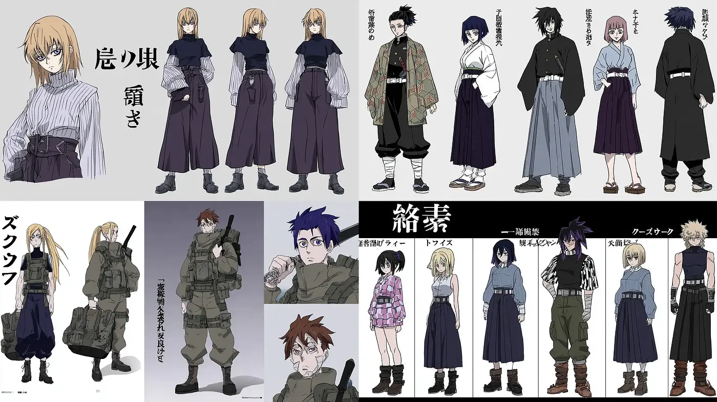 Character Design with a Contemporary Anime Influence - Midjourney sref style